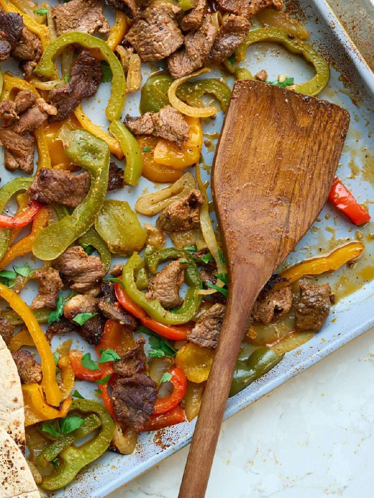 fajita veggies and lamb