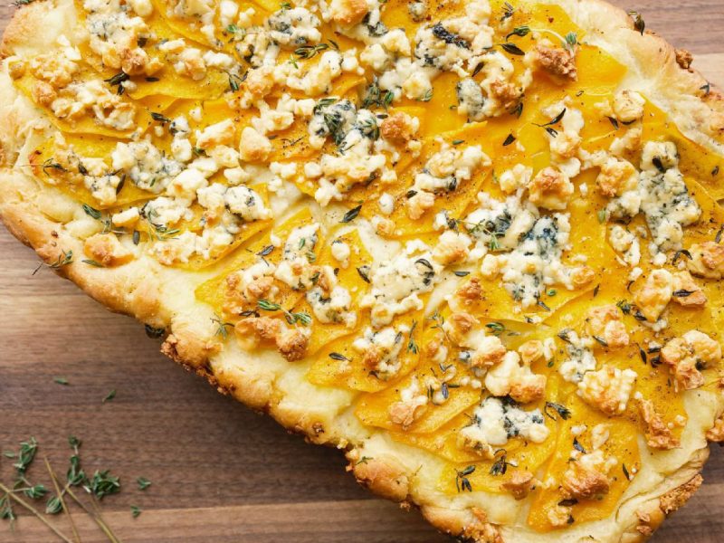 lamb stuffed fall focaccia