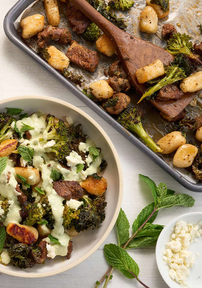 Sheet Pan Lamb and Gnocchi