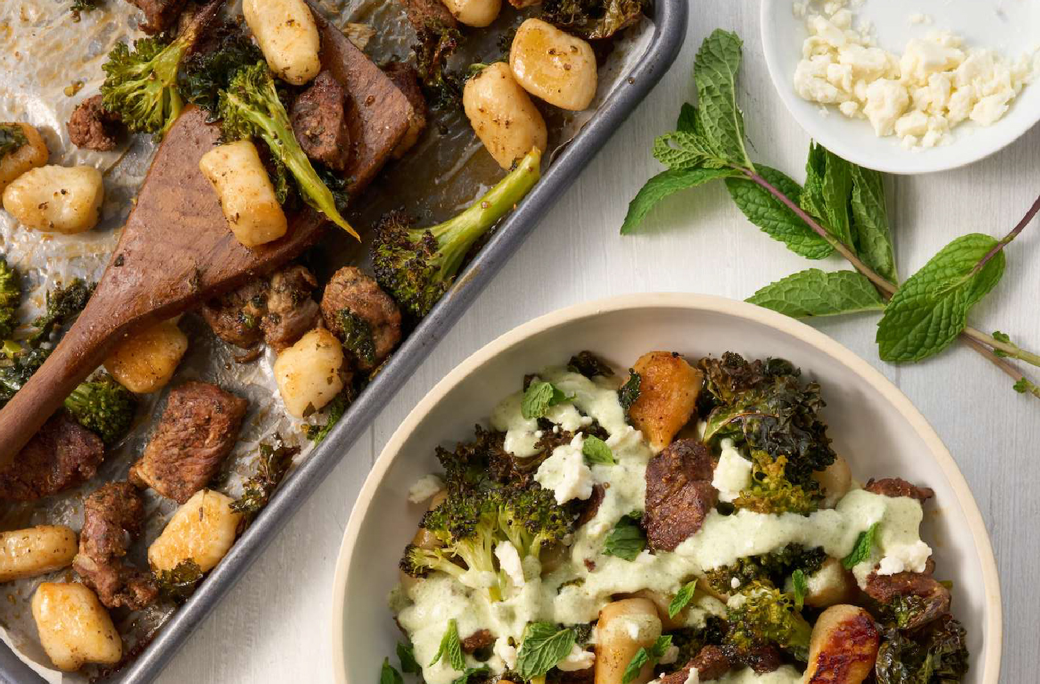 Sheet Pan Lamb and Gnocchi