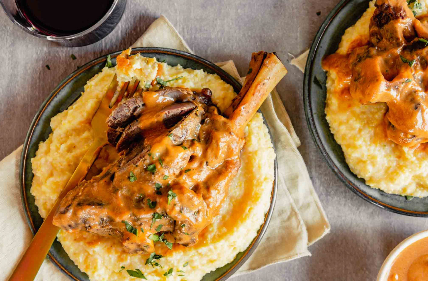 Instant Pot American Lamb Shanks with Red Wine