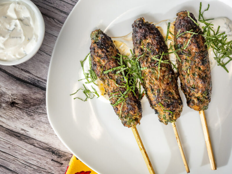 Lamb Kabobs with Mint