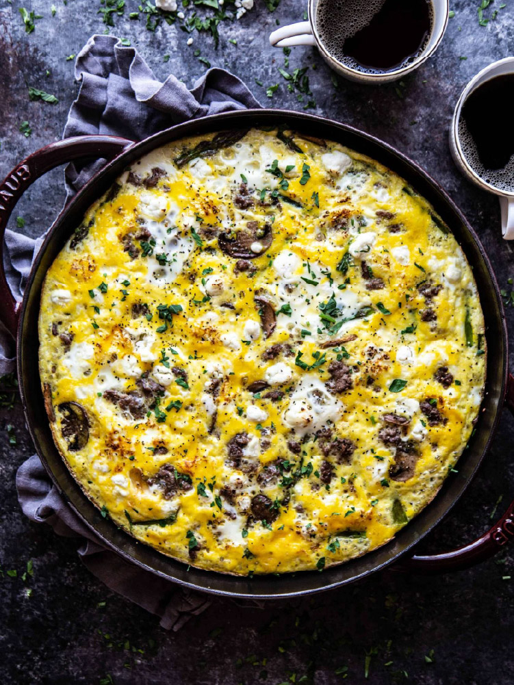 Ground Lamb and Vegetable Frittata