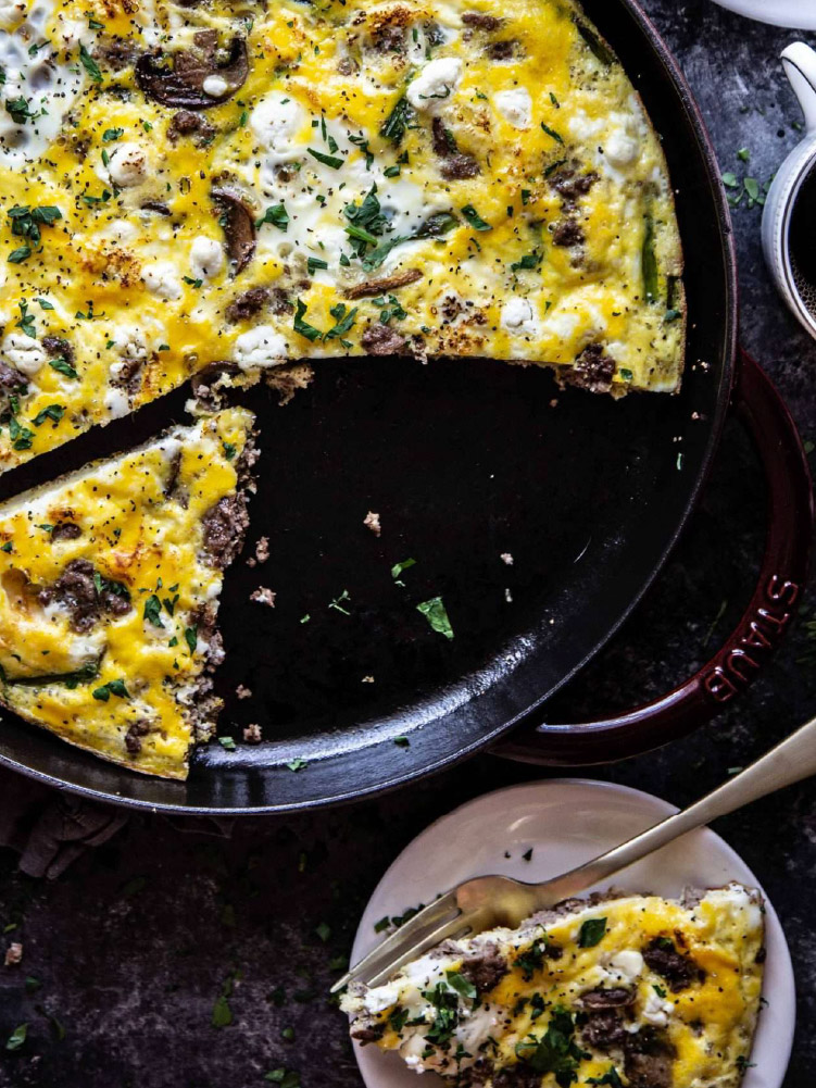 Ground Lamb and Vegetable Frittata