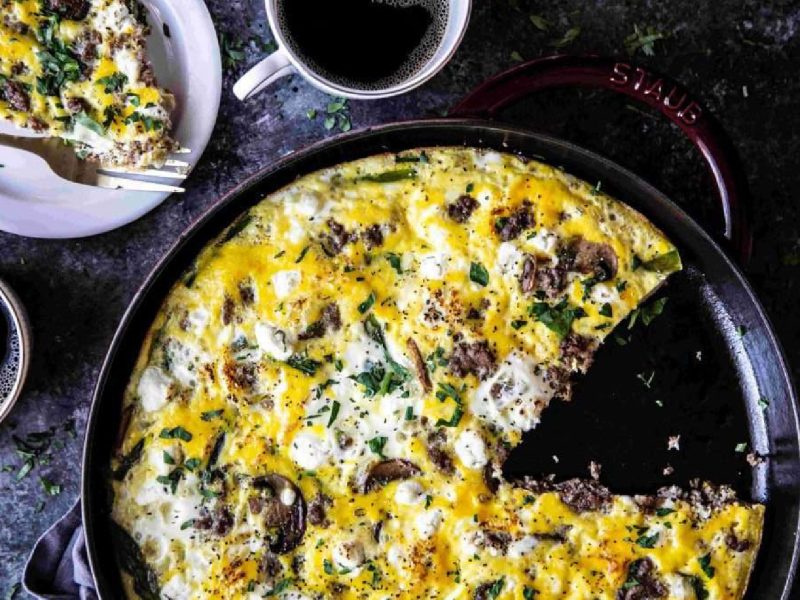 Ground Lamb and Vegetable Frittata