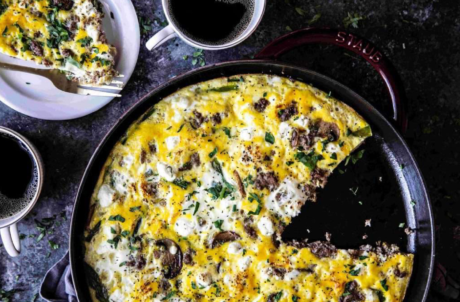 Ground Lamb and Vegetable Frittata