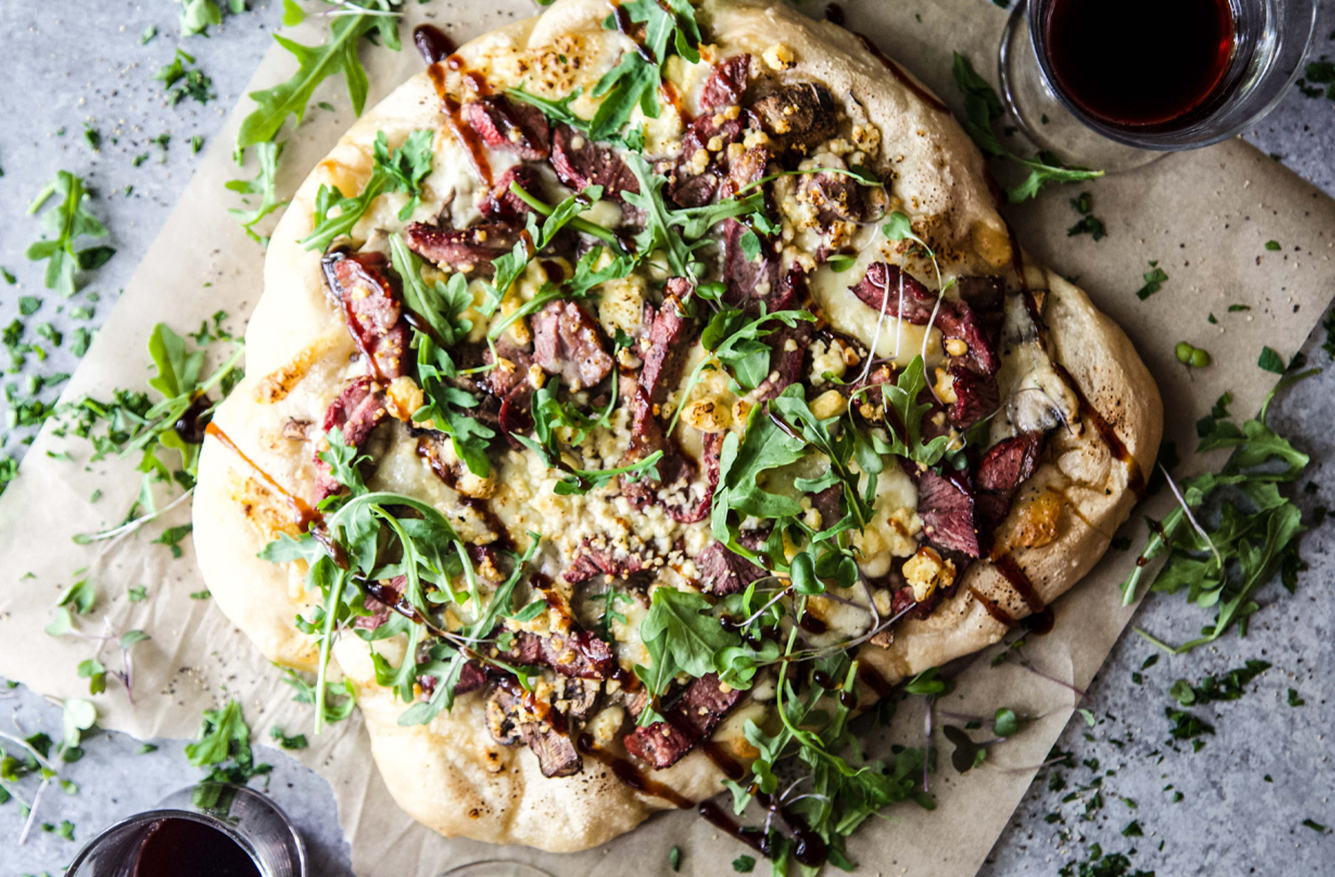 Grilled Steakhouse Lamb Pizza