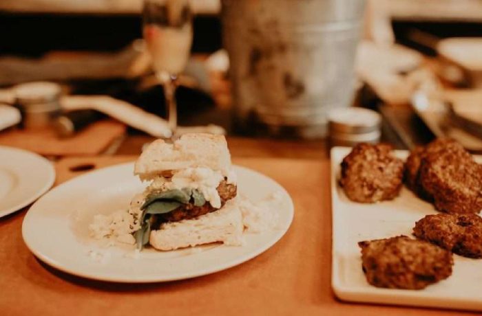 Lamb Sausage Breakfast Sandwiches