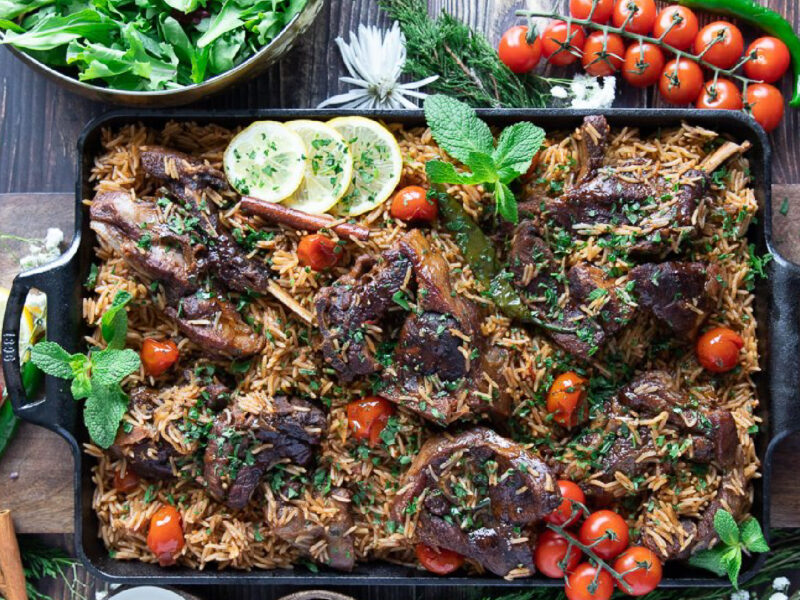 One Pot Lamb Shoulder Chops with Rice