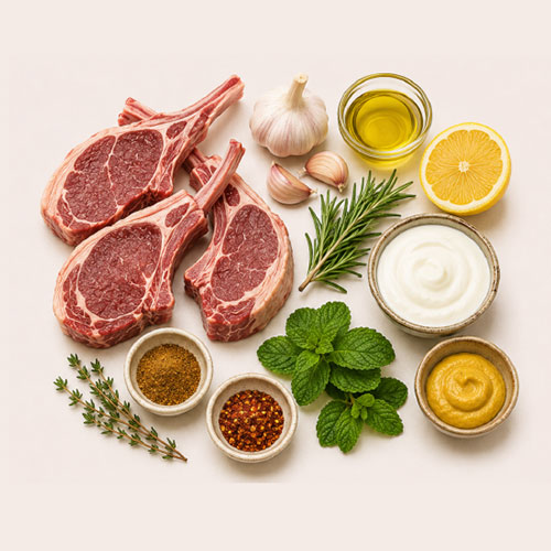 Lamb and Marinade Ingredients