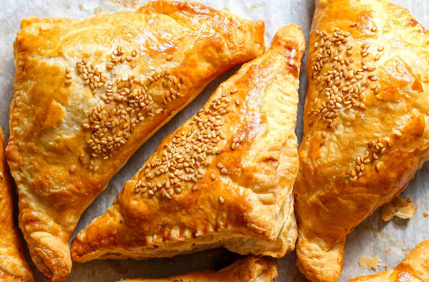 Middle Eastern Lamb Puff Pastry Triangles