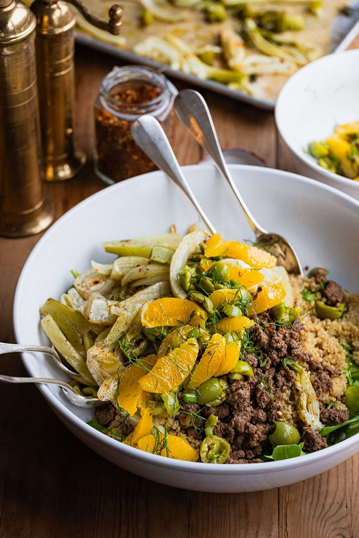 quinoa bowl prepared