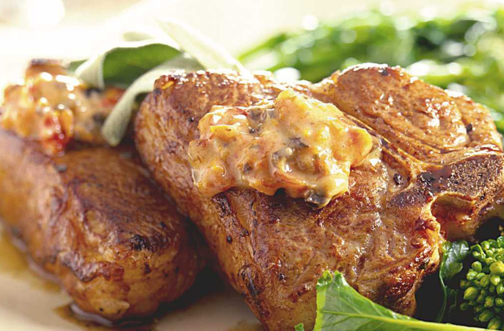 Herbed Lamb Chops with Fresh Fig Tapenade California Lamb