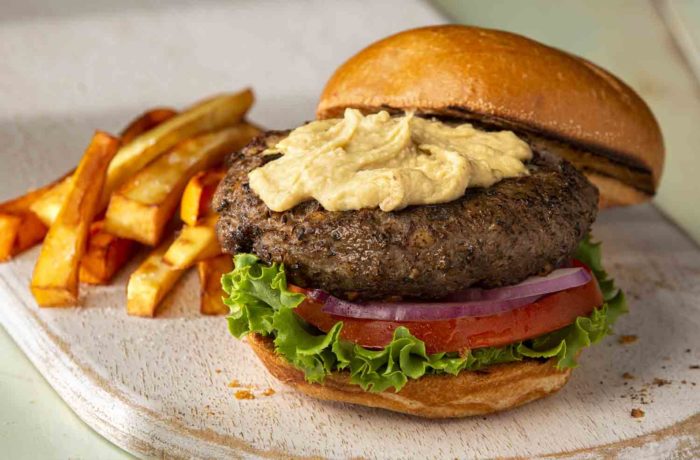 Lamb Garbanzo Burger