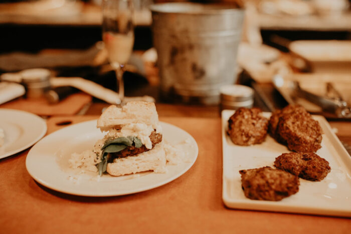 Lamb Sausage Breakfast Sandwiches