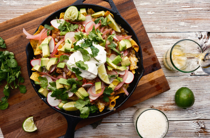 Lamb Skillet Nachos